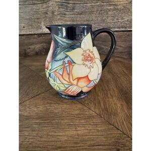 Moorcroft Golden Jubilee Jug Beautiful Floral Vase Pitcher. Pottery 2002 Vintage